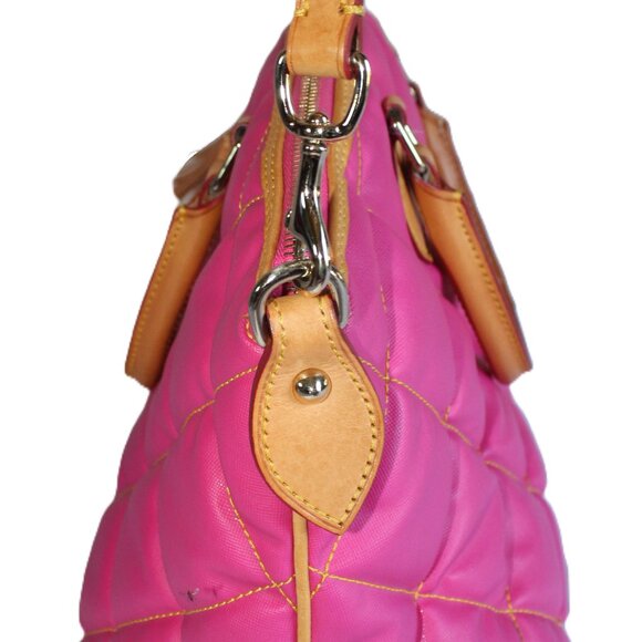 Dooney And Bourke Spicy Pink Quilted Satchel Handbag - Picture 6 of 15
